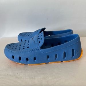 Kids Blue and Orange Slip-On Shoes